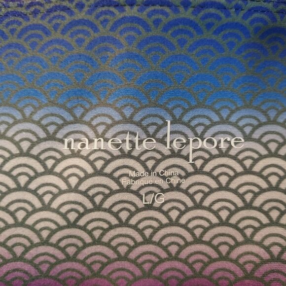 Nanette Lepore Floral Ankle Leggings Womens Large Comfy Soft Stretch Activewear - Picture 8 of 13